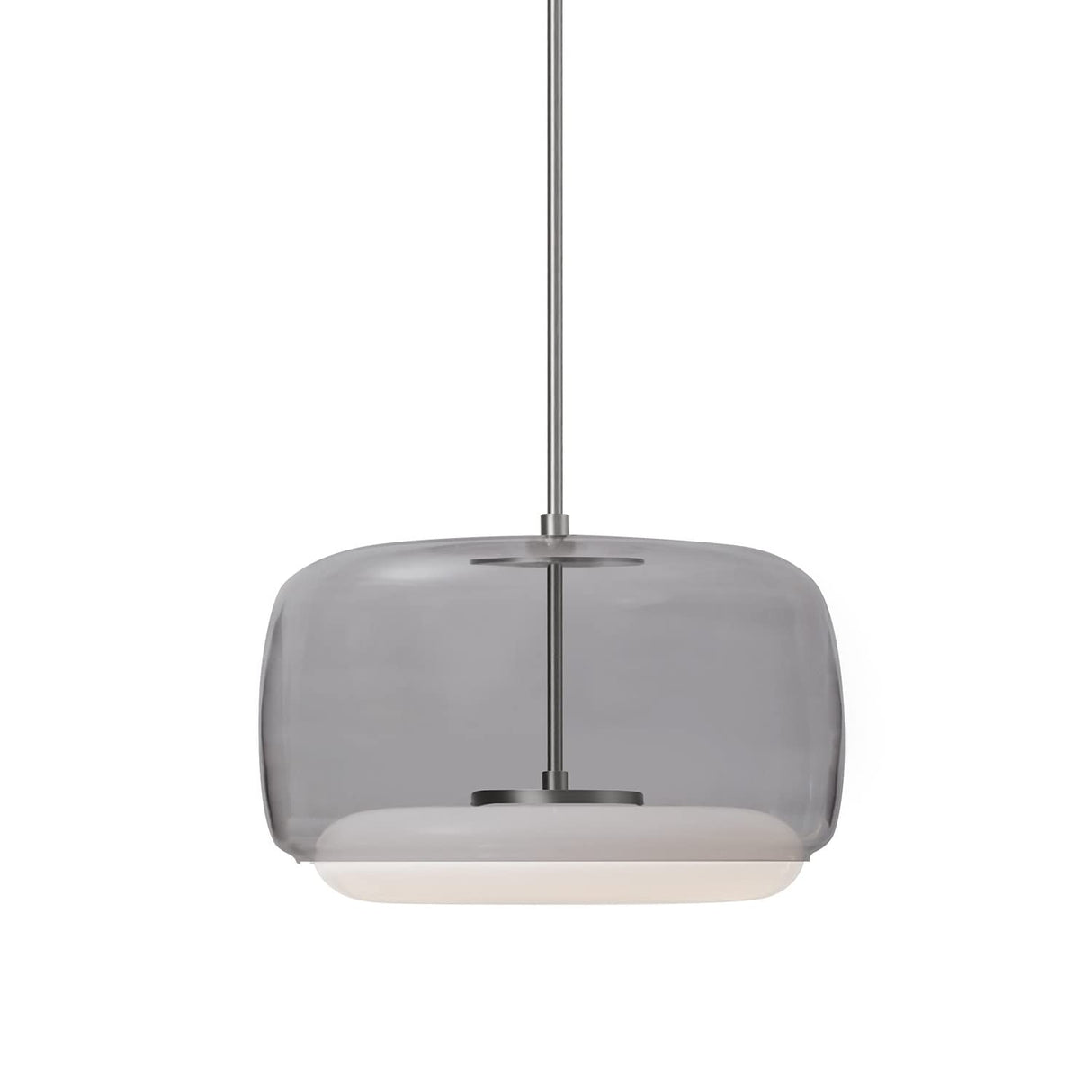 Kuzco PD70615-SM/BN ENKEL 15" PD Smoked/Brushed Nickel 120V TRIAC/ELV LED 3000K 90CRI 39W