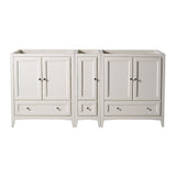 Fresca FCB20-301230GR Fresca Oxford 71" Gray Traditional Double Sink Bathroom Cabinets