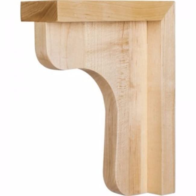 Hardware Resources COR8-6-HMP 2-1/2" W x 6" D x 8" H Hard Maple Bar Corbel