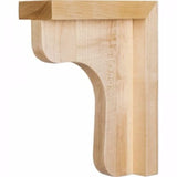 Hardware Resources COR8-6-HMP 2-1/2" W x 6" D x 8" H Hard Maple Bar Corbel