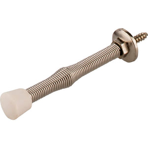 Hardware Resources DS05-NI 3" Nickel Spring Door Stop with Rubber Tip