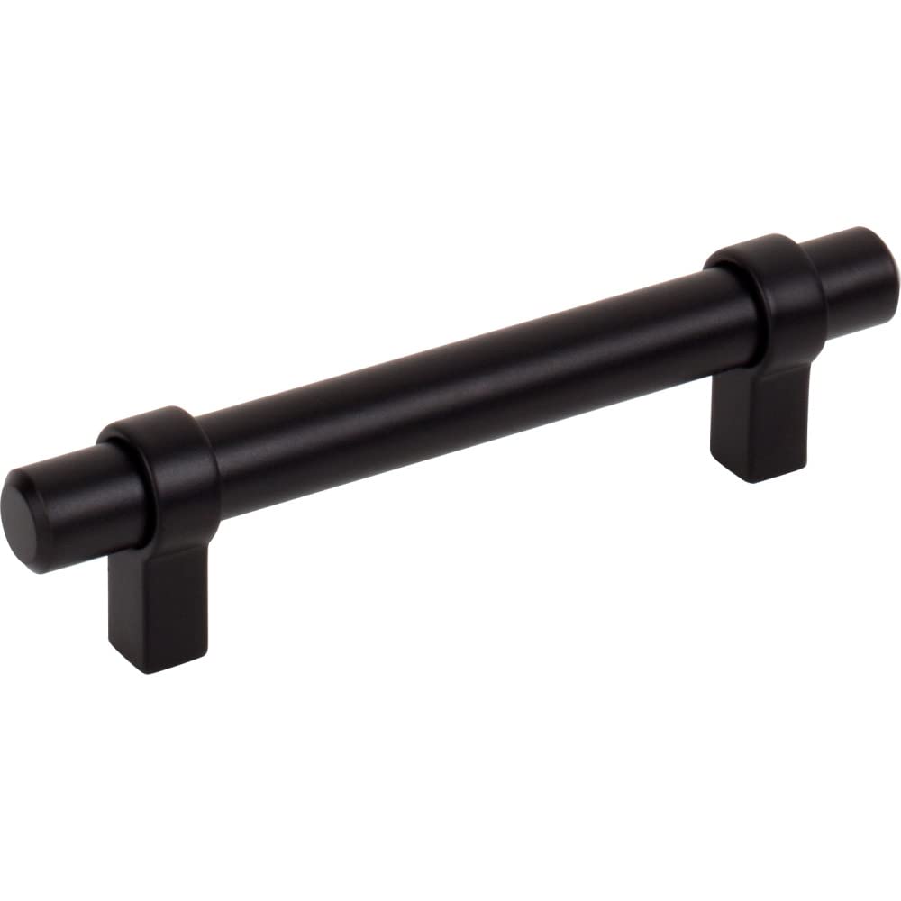 Jeffrey Alexander 596MB 96 mm Center-to-Center Matte Black Key Grande Cabinet Bar Pull