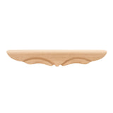Hardware Resources PFM1-CH 11-3/8" W x 1-3/4" D x 1-11/16" H Cherry Middle Rounded Pedestal Foot