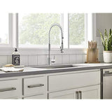 Gerber D455258 Chrome Parma Pre-rinse Single Handle Spring Spout Kitchen Faucet