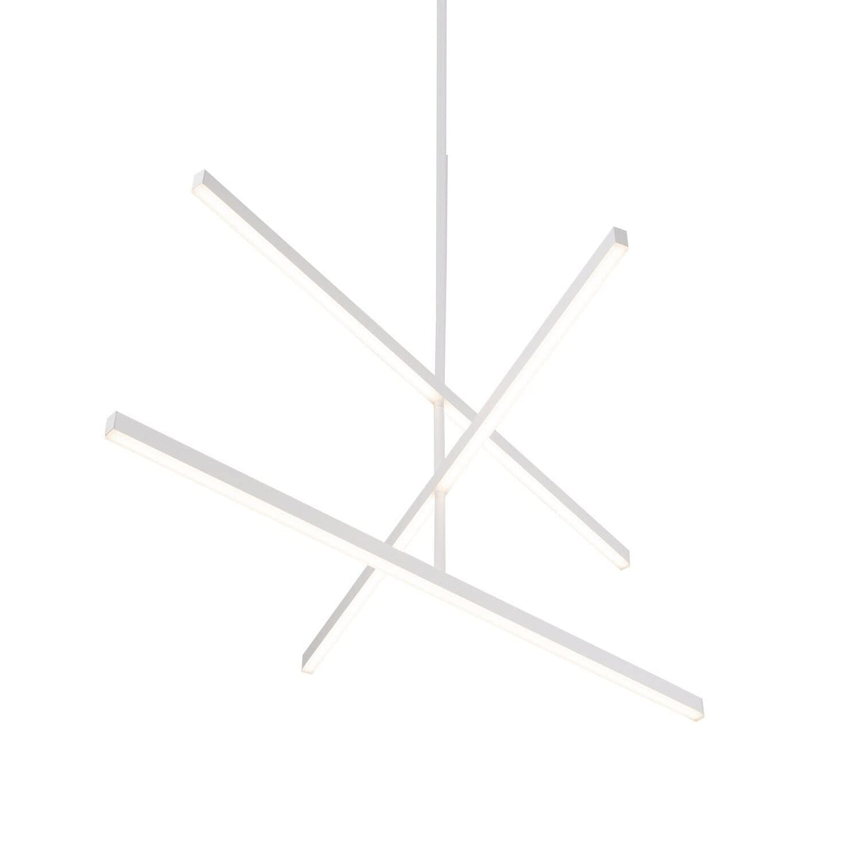 Kuzco CH10345-BG VEGA 45" CH Brushed Gold 120V TRIAC/ELV LED 3000K 90CRI 56W