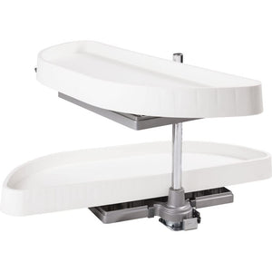 Hardware Resources HMLS-P-3212 32" Plastic Half-Moon Lazy Susan