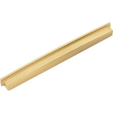 Jeffrey Alexander 141-305BG 305 mm Center Brushed Gold Square-to-Center Square Renzo Cabinet Cup Pull