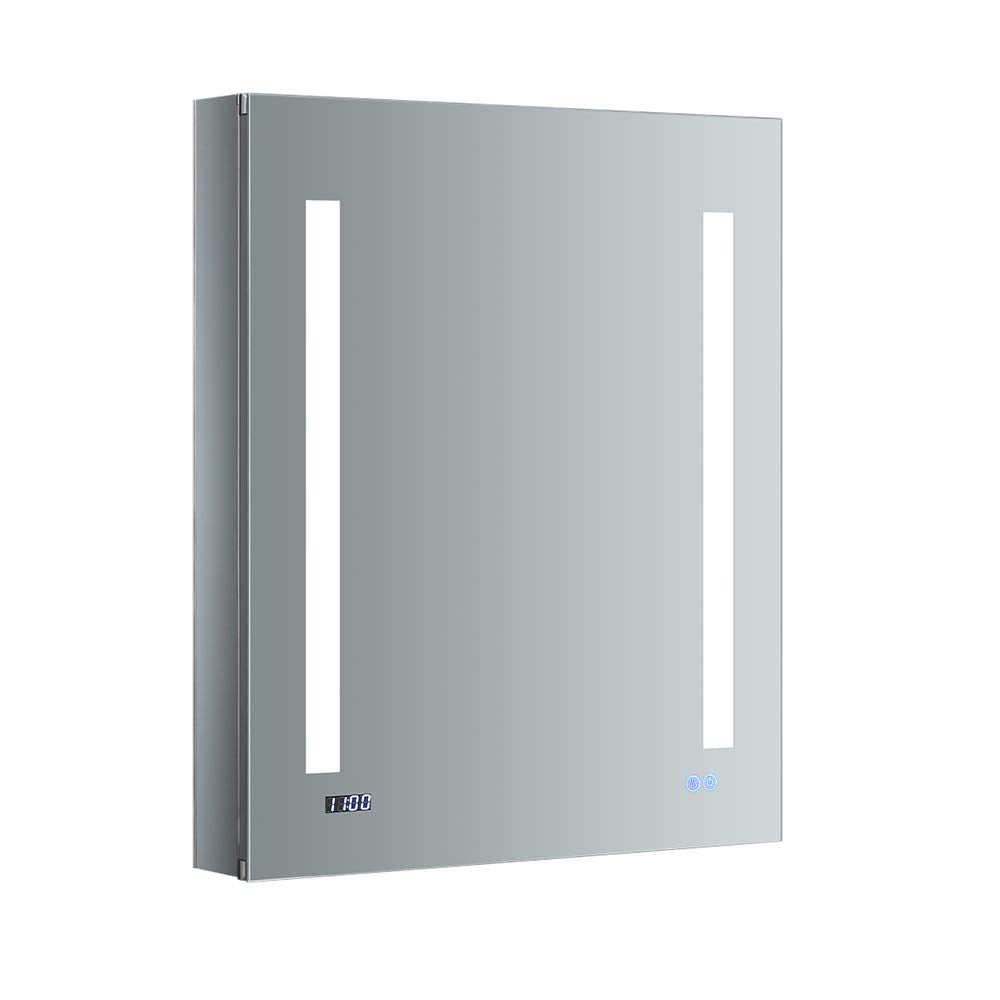 Fresca FMC012430-L Fresca Tiempo 24" Wide x 30" Tall Bathroom Medicine Cabinet w/ LED Lighting & Defogger