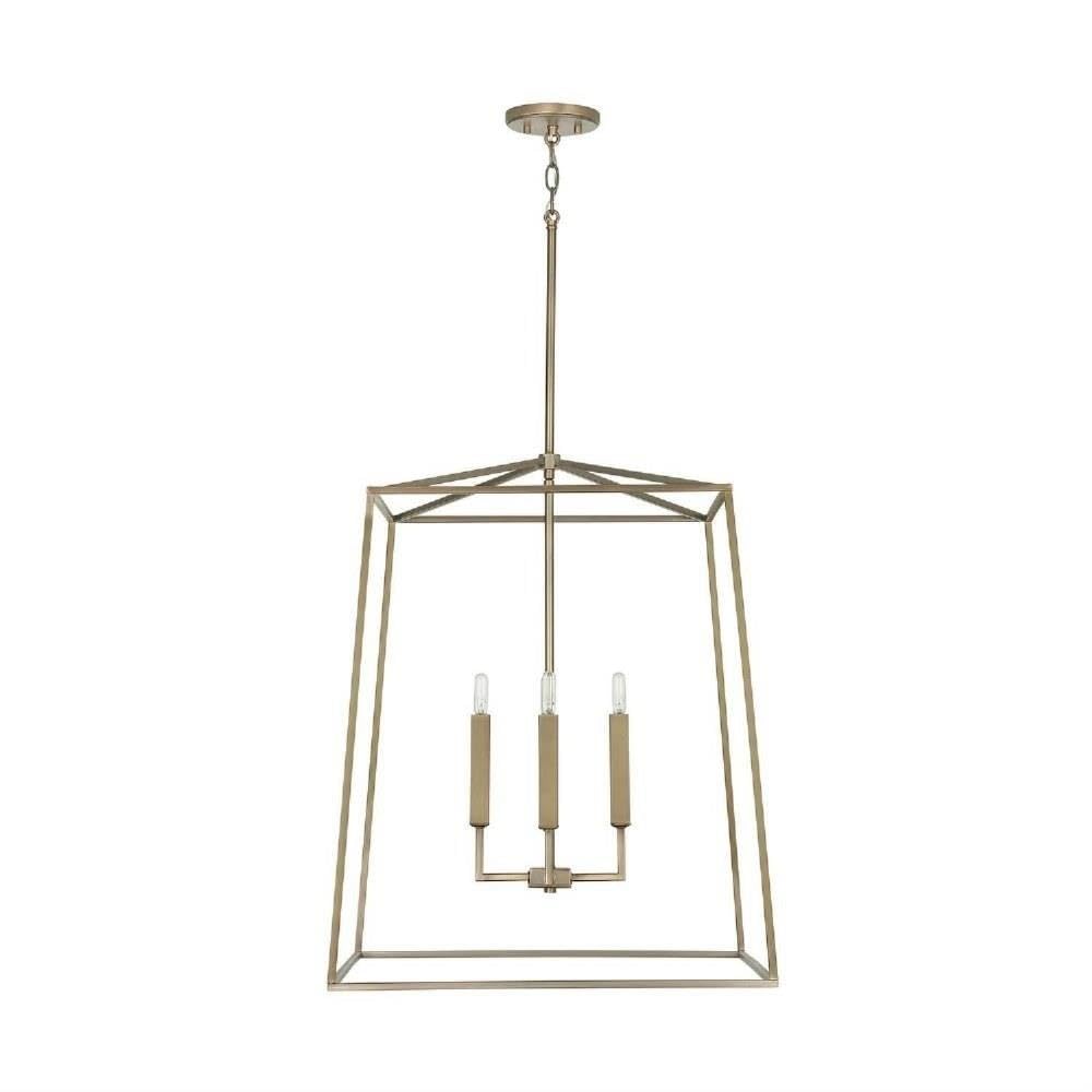 Capital Lighting 537643AD Thea 4 Light Foyer Aged Brass