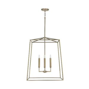 Capital Lighting 537643AD Thea 4 Light Foyer Aged Brass