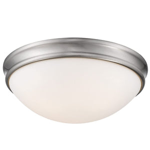 Millennium Lighting 5225-BN 3 Light 14" Wide Flush Mount Bowl Ceiling Fixture