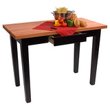 John Boos RN-C6024-D Le Classique Work Table, Varnique, with Drawer, 60" W x 24" D 35" H