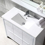 Fresca FVN8140HA Fresca Allier Rio 40" Ash Gray Modern Bathroom Vanity w/ Medicine Cabinet
