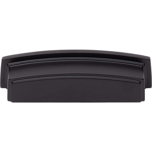 Jeffrey Alexander 141-96MB 96 mm Center Matte Black Square-to-Center Square Renzo Cabinet Cup Pull