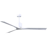 Matthews Fan NKXL-MWH-MWH-72 Nan XL 6-speed ceiling fan in Matte White finish with 72” solid matte white wood blades