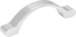 Elements 511-3SN 3" Center-to-Center Satin Nickel Arched Seaver Cabinet Pull