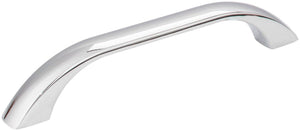 Jeffrey Alexander 4128PC 128 mm Center-to-Center Polished Chrome Square Sonoma Cabinet Pull