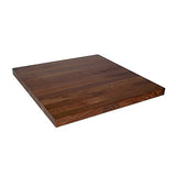 John Boos WALKCT3-4836-V Edge-Grain Walnut Butcher Block Countertop - 3" Thick, 48" L x 36" W, Varnique Semi-Gloss