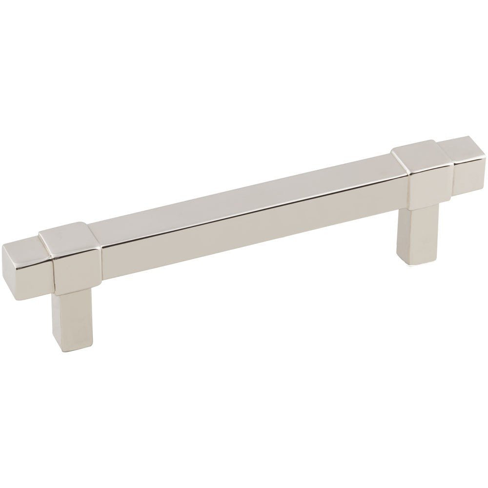 Jeffrey Alexander 293-96NI 96 mm Center-to-Center Polished Nickel Square Zane Cabinet Pull