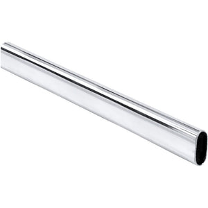 Hardware Resources 15302CH-40 Chrome 8' Oval 1.0 mm Closet Rod