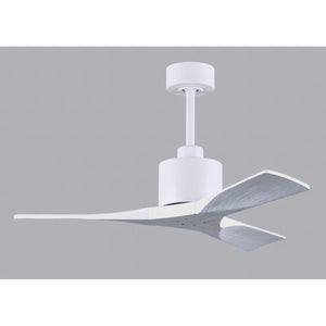 Matthews Fan NK-MWH-MWH-42 Nan 6-speed ceiling fan in Matte White finish with 42” solid matte white wood blades