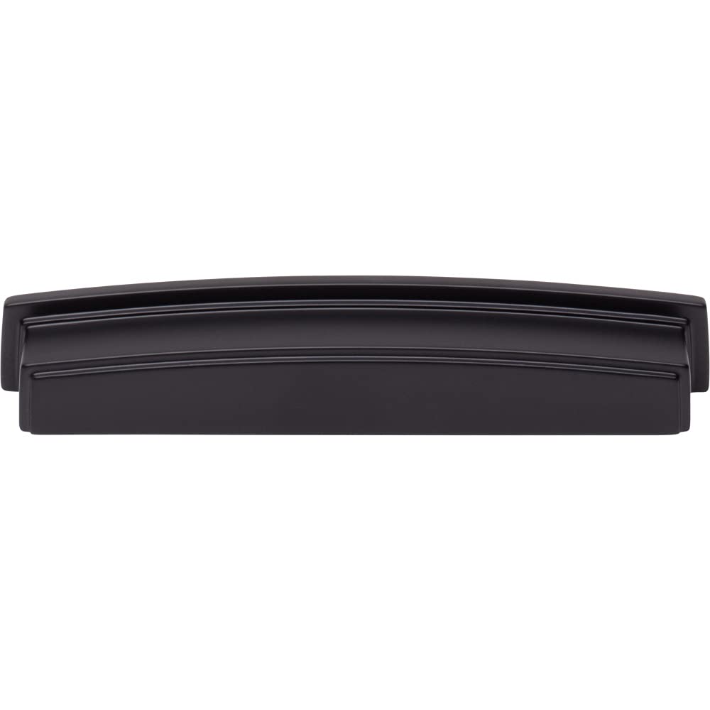 Jeffrey Alexander 141-160MB 160 mm Center Matte Black Square-to-Center Square Renzo Cabinet Cup Pull