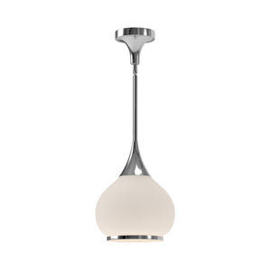 Alora PD524110CHOP HAZEL 10" PD CHROME OPAL GLASS ROD 46 1X60W E26