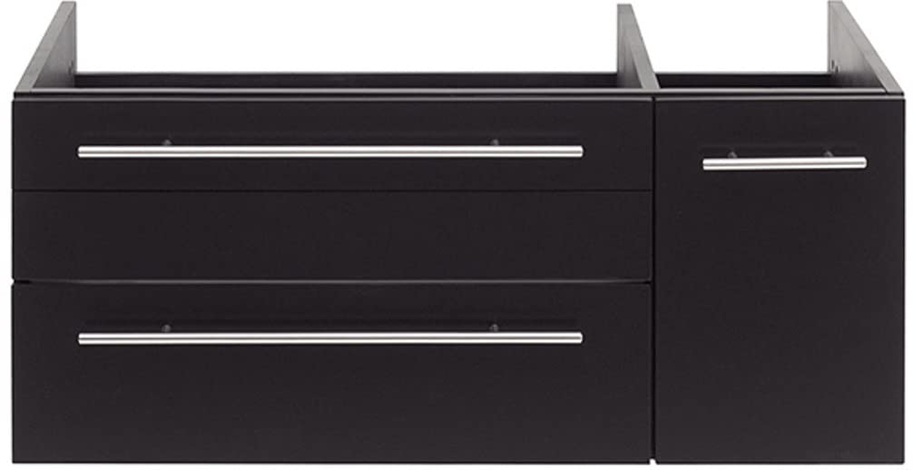 Fresca FCB6136ES-UNS-L Fresca Lucera 36" Espresso Wall Hung Undermount Sink Modern Bathroom Cabinet - Left Version
