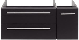 Fresca FCB6136ES-UNS-L Fresca Lucera 36" Espresso Wall Hung Undermount Sink Modern Bathroom Cabinet - Left Version
