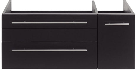 Fresca FCB6136ES-UNS-L Fresca Lucera 36" Espresso Wall Hung Undermount Sink Modern Bathroom Cabinet - Left Version