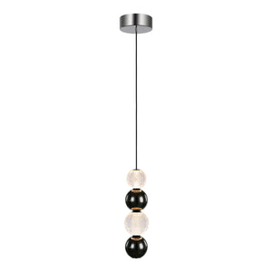 Alora PD321815PN ONYX 5" PENDANT POLISHED NICKEL 144" WIRE 120V TRIAC/ELV LED 3000K 90CRI 11W
