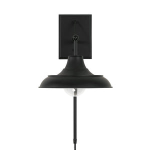 Capital Lighting 642111MB Jones 1 Light Sconce Matte Black