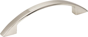 Elements 8004-BNBDL 96 mm Center-to-Center Brushed Pewter Arched Somerset Cabinet Pull