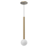 Kuzco PD15518-BG ELIXIR GLASS SPHERE PENDANT GOLD 7W 120VAC WITH LED DRIVER 3000K 90CRI