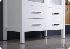 Fresca FCB6236WH-I Fresca Torino 36" White Modern Bathroom Cabinet w/ Integrated Sink
