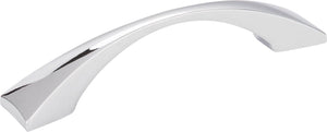 Elements 525-96SN 96 mm Center-to-Center Satin Nickel Square Glendale Cabinet Pull