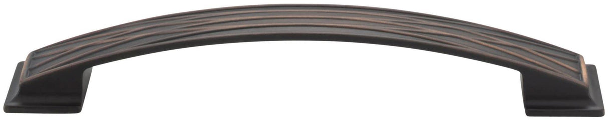 Jeffrey Alexander 535-160DBAC 160 mm Center-to-Center Brushed Oil Rubbed Bronze Square Geometric Pattern Aberdeen Cabinet Pull