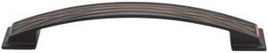Jeffrey Alexander 535-160DBAC 160 mm Center-to-Center Brushed Oil Rubbed Bronze Square Geometric Pattern Aberdeen Cabinet Pull