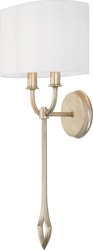 Capital Lighting 650021BS Claire 2 Light Sconce Brushed Champagne