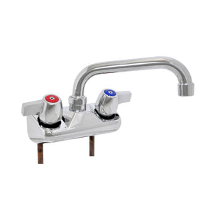 John Boos PBF-W2-6LF Economy Splash Mount Faucet with 6" Swing Spout & 4" Centers