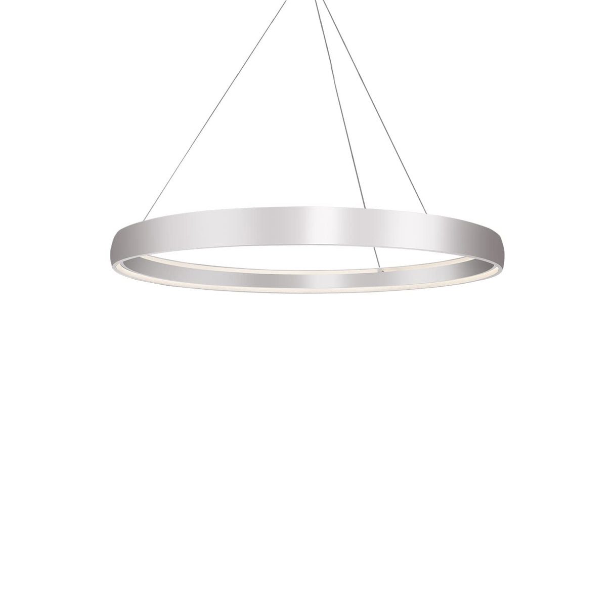 Kuzco PD22753-BS HALO 53" PD Brushed Silver 120V TRIAC/ELV LED 3000K 90CRI 118W