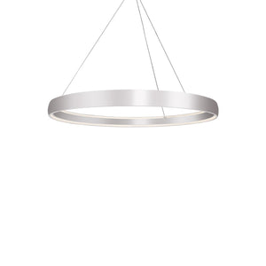 Kuzco PD22753-BS HALO 53" PD Brushed Silver 120V TRIAC/ELV LED 3000K 90CRI 118W