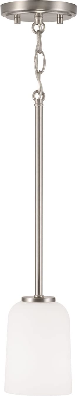 Capital Lighting 348812BN-542 Lawson 1 Light Mini Pendant Brushed Nickel
