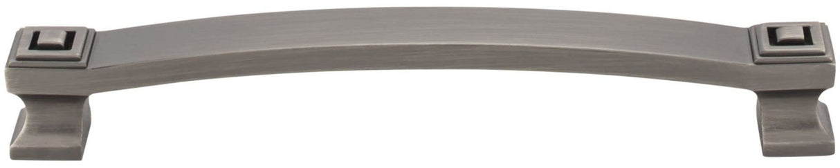 Jeffrey Alexander 585-160BNBDL 160 mm Center-to-Center Brushed Pewter Square Delmar Cabinet Pull