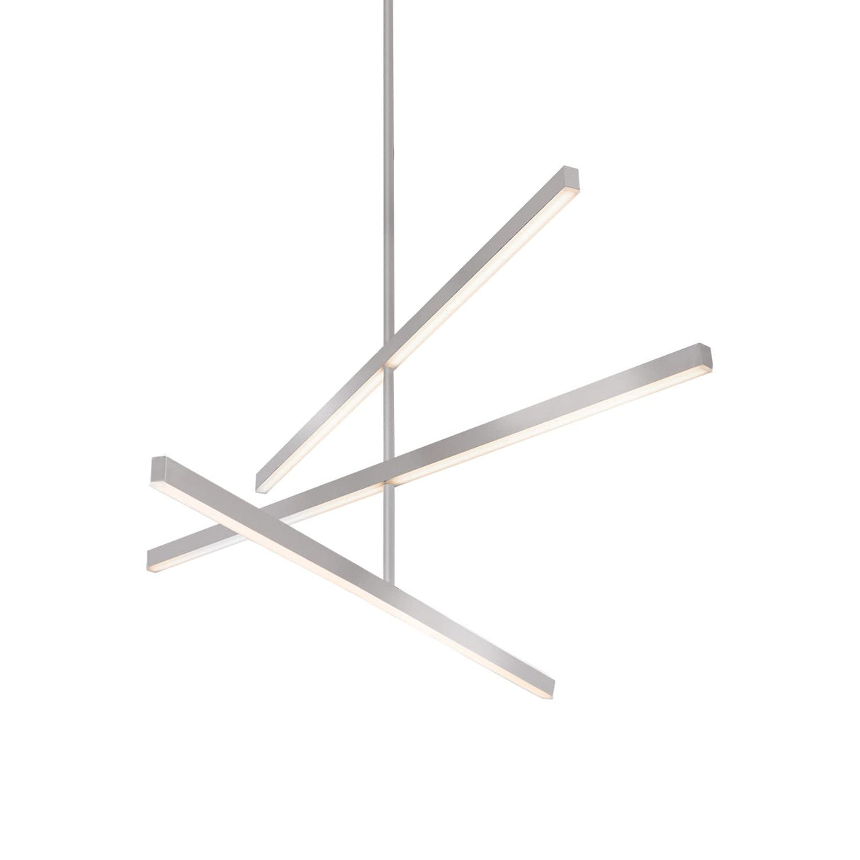 Kuzco CH10345-BN VEGA 45" CH Brushed Nickel 120V TRIAC/ELV LED 3000K 90CRI 56W