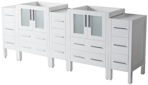 Fresca FCB62-72WH Fresca Torino 72" White Modern Bathroom Cabinets