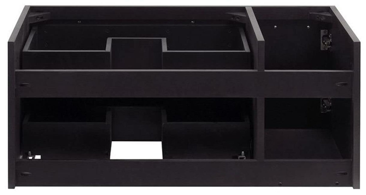 Fresca FCB6136WH-VSL-R Fresca Lucera 36" White Wall Hung Vessel Sink Modern Bathroom Cabinet - Right Version