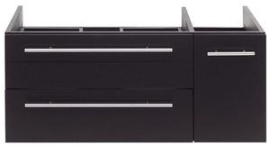 Fresca FCB6136RBL-VSL-L Fresca Lucera 36" Royal Blue Wall Hung Vessel Sink Modern Bathroom Cabinet - Left Version