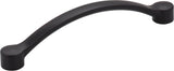 Elements 745-128BLK 128 mm Center-to-Center Matte Black Arched Belfast Cabinet Pull