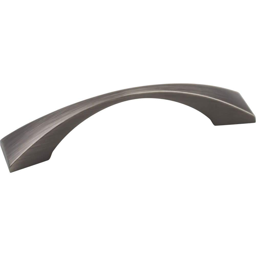 Elements 525-96BNBDL 96 mm Center-to-Center Brushed Pewter Square Glendale Cabinet Pull